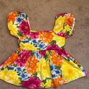 Janie & Jack Bubble sleeve top Size 8